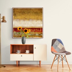 Handmade painting in red colour1